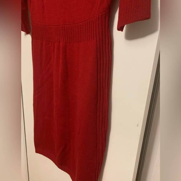 The Limited Size Small Deep Red Sweater Dress - Picture 5 of 6